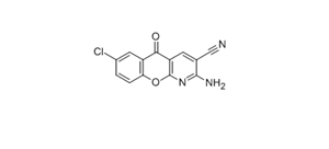 2-AMINO-7-CHLORO-5-OXO-5H-(1)BENZOPYRANO-(2,3-B)-PYRIDINE-3-CARBONITRILE